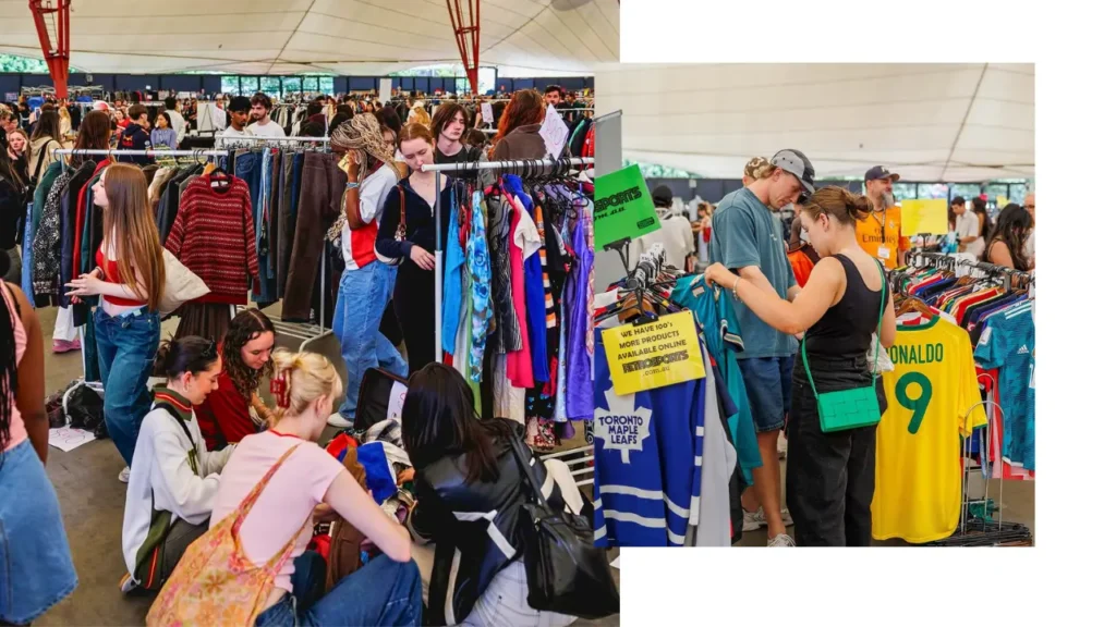 Fashion Thrift Society doing their event in Perth Market.